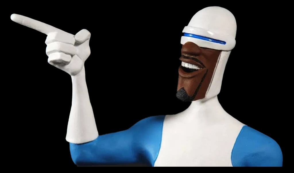 Frozone pointing.